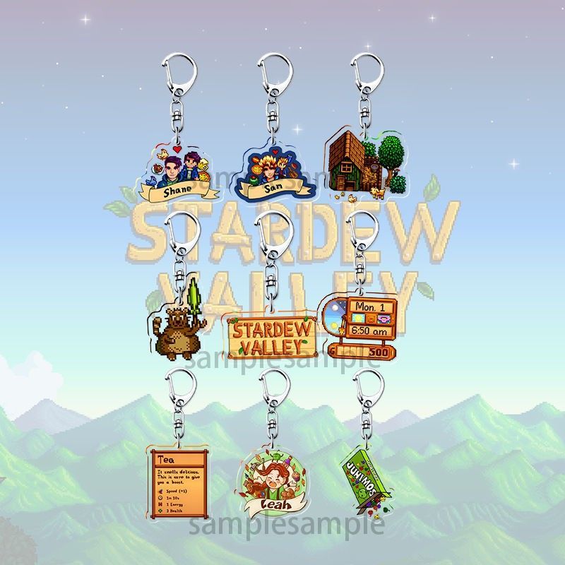 Farming Japan - Stardew Valley Piksel Akrilik Anahtarlık Shane