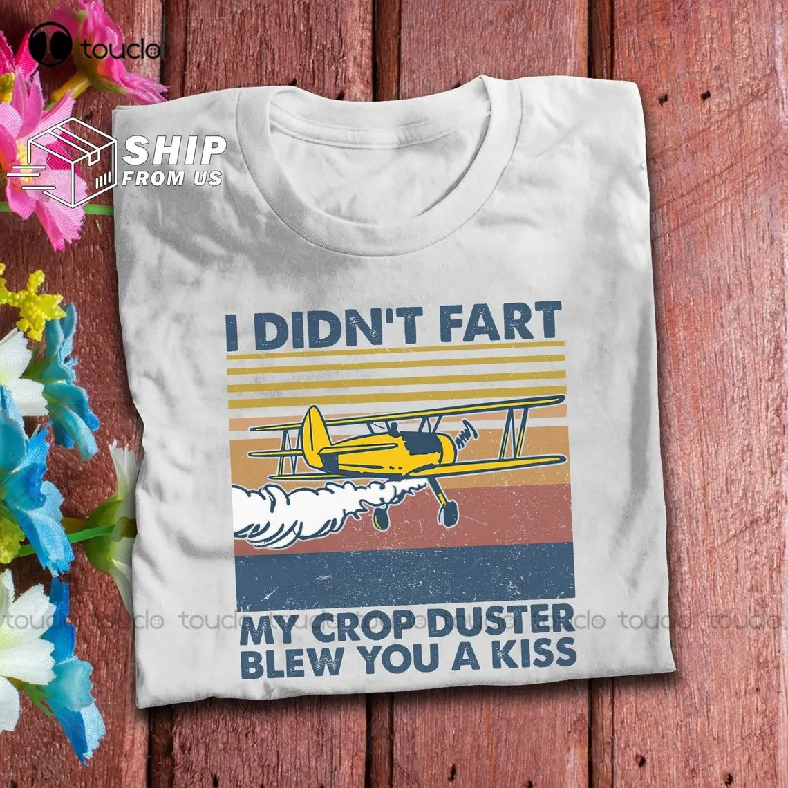 Agriculture Farming Cartoon - Tarımsal Uçak Mahsul Duster Vintage T