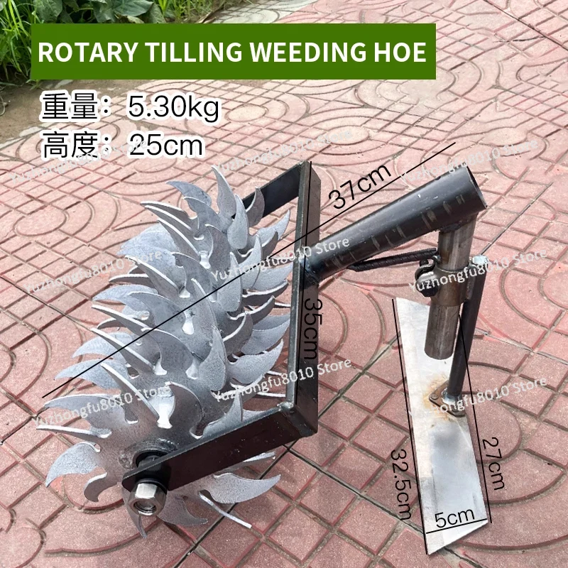 Yeni Siklon Tekerleği Elle İti - Soil Tilling Cultivator incelemesi ve fiyatı