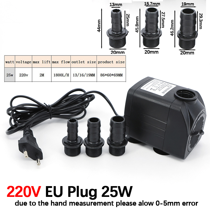 AC 220V 16W 25W Dalgıç Su Pomp - Aquaculture Aerator Pump incelemesi ve fiyatı