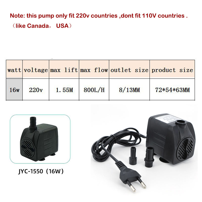 AC 220V 16W 25W Dalgıç Su Pomp - Aquaculture Aerator Pump incelemesi ve fiyatı