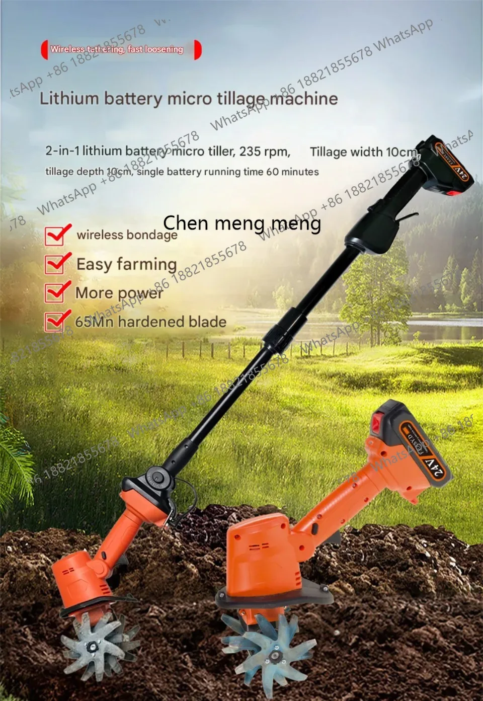 Yeni gelen 2'si 1 arada elektr - Soil Tilling Cultivator incelemesi ve fiyatı